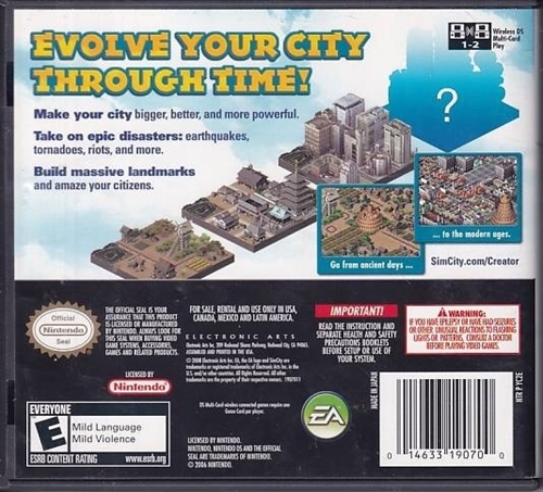 Simcity Creator - (USA Version) Nintendo DS (A Grade) (Genbrug)